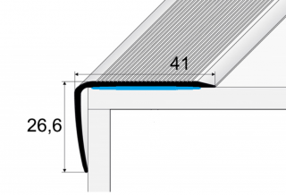 Vzorek tvaru | Schodová hrana 41 x 27 mm