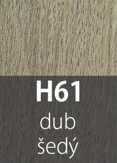 VZOREK ZDARMA | barvy přechodových a schodových lišt Barva dekoru: dub šedý H61