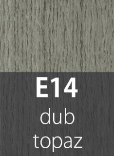 VZOREK ZDARMA | barvy přechodových a schodových lišt Barva dekoru: dub topaz E14
