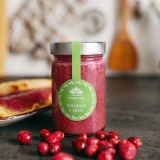 Brusinky v medu Hmotnost: 380 g