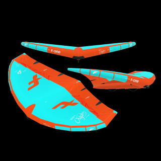 F-one ORIGIN V1 2024 barva: 24 - O - B - GLACIER / FLAME, velikost: 5.5 M²