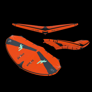 F-one STRIKE CWC v3 2023 barva: FLAME / ONYX-v3, velikost: 8 m²