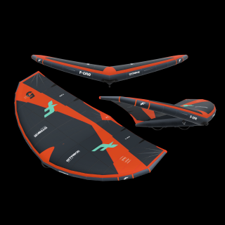 F-one STRIKE V4 2024 barva: 24 - A - ONYX / FLAME, velikost: 2.5 M²