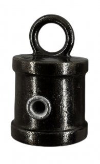 Kovová koncovka na šňůry Ø11 mm Barva: černá