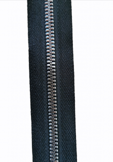 Zip kostěný 6 mm Barva: stříbrná, délka: 1 m