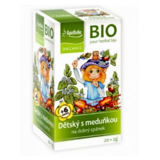 Apotheke BIO Dětský ovocný čaj s meduňkou 20 x 2g