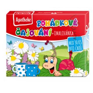 Apotheke Dárková kolekce Pohádkových čajů BIO 30 ks s omalovánkou