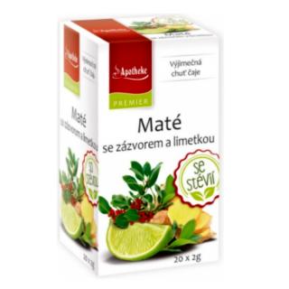 Apotheke Premier Maté se zázvorem a limetkou čaj 20 x 2g