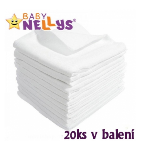 Baby Nellys Bavlněné plenky TETRA BASIC 80x80 20 ks