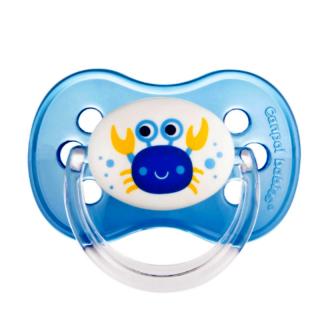 Canpol babies Dudlík kaučukový třešinka 0-6m LOVE&SEA modrý