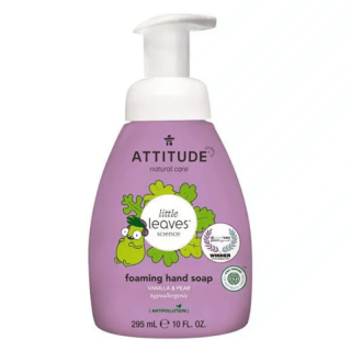 Dětské pěnivé mýdlo na ruce ATTITUDE Little Leaves s vůní vanilky a hrušky 295 ml