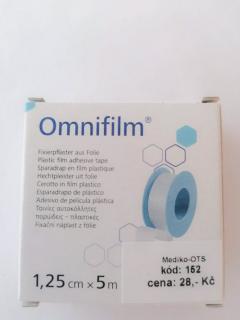 Omnifilm fixační náplast cívka 1,25 cm x 5 m