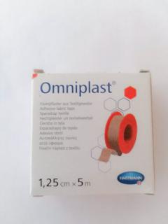 Omniplast textilní náplast 1,25 cm x 5 m