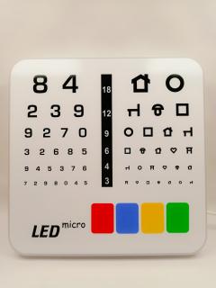 Optotyp Micro LED vzor: číslice/obrázky