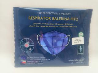 Respirátor nano FFP2 Balerina český barva: modrý