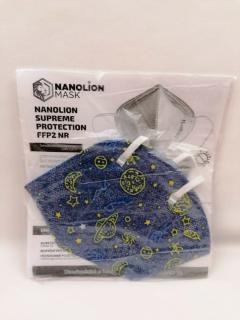 Respirátor nano FFP2 Nanolion Supreme český vzor: vesmír
