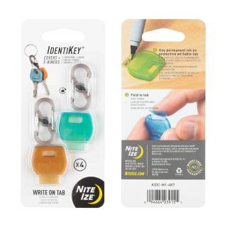 Flexibilní barevné obaly na klíče Nite Ize IdentiKey™ Covers Velikost: Covers + Microlocks