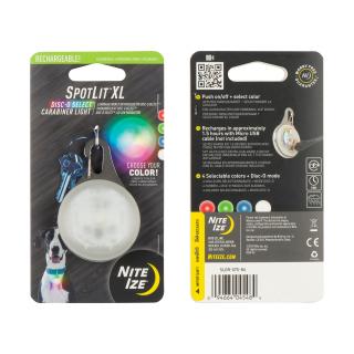 Multibarevná nabíjecí svítilna na klíče Nite Ize SPOTLIT XL