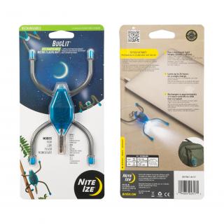 Nabíjecí Mikro svítilna Nite Ize Buglit® Barva: Bright Blue Charcoal