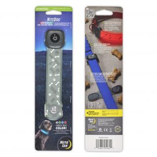 Nabíjecí svítící kryt Nite Ize NiteDog® Rechargeable LED Collar Cover - Disc-O Select™