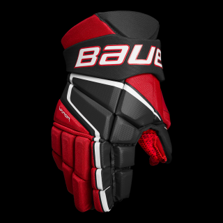 Bauer | Hokejové rukavice Bauer Vapor 3X INT - Rukavice velikost 12"/ 15,5 - 18 cm, Rukavice barva Černo / červená