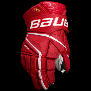 Bauer | Hokejové rukavice Bauer Vapor Hyperlite Senior - Rukavice velikost 14"/ 18 - 20,5 cm, Rukavice barva Černo / červená