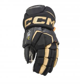 CCM | Hokejové rukavice CCM Tacks AS5 Pro Senior - Rukavice velikost 13"/ 16,5 - 19 cm, Rukavice barva Černo / bílá