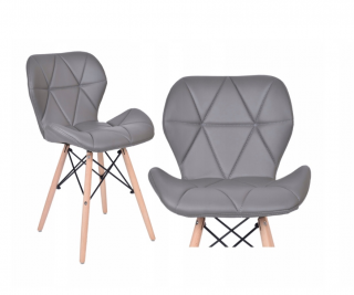 Jídelní židle EKO tmavě šedá - skandinávský styl