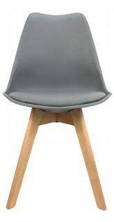 Jídelní židle JULIE tmavě šedé 4 ks - skandinávský styl