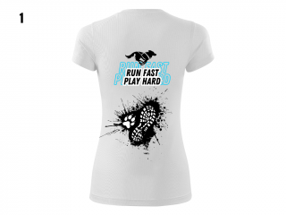 Týmové funkční triko pro pejskaře RUN FAST PLAY HARD chlupatý pes Velikost trika: 2XL