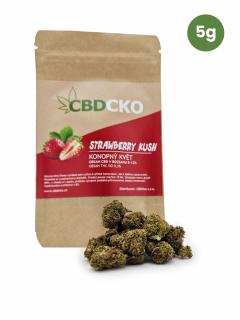 CBD Konopný květ Strawberry kush 12% CBD Váha: 1 kg