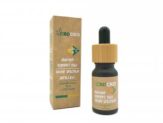 CBDčko Konopný olej 10% CBG + 10% CBD broad spectrum 20% 10 ml