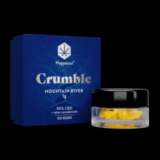 Happease, CBD Extrakt Crumble - Mountain River 90% CBD 1g