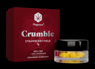 Happease, CBD Extrakt Crumble - Strawberry Field 90% CBD 1g