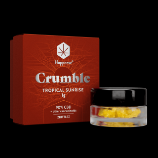 Happease, CBD Extrakt Crumble - Tropical Sunrise 90% CBD 1g