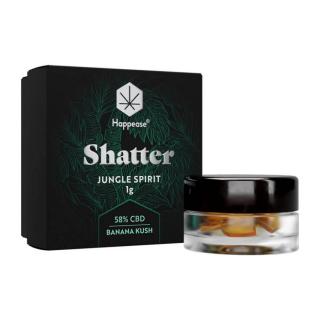 Happease, CBD Extrakt Shatter - Jungle Spirit 58% CBD 1g