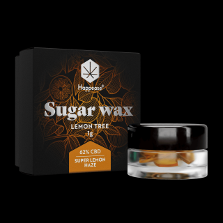 Happease, CBD Extrakt Sugar Wax - Lemon Tree 62% CBD 1g