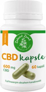 Zelená Země, CBD kapsle 600 mg CBD, 60 ks