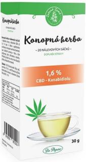 Zelená Země, CBD směs sáčková 1,6% CBD, 20 sáčků