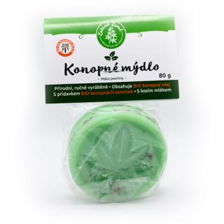 Zelená Země, Konopné mýdlo peelingové - Máta 80 g