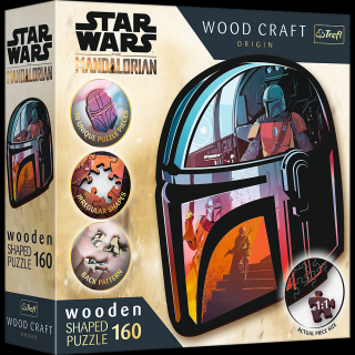 Dřevěné puzzle Star Wars - Maldalorian 160 dílků