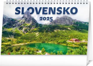 NOTIQUE Stolový kalendár Slovensko 2025, 23,1 x 14,5 cm