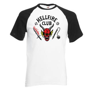 Pánské tričko Stranger Things - Hellfire Club, černý rukáv Velikost: XXL