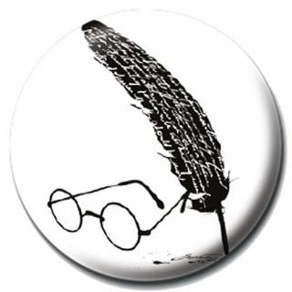 Placka Harry Potter - Brýle a pero