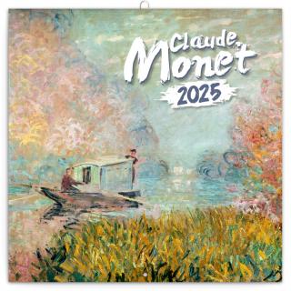 Poznámkový kalendář Claude Monet 2025, 30 × 30 cm