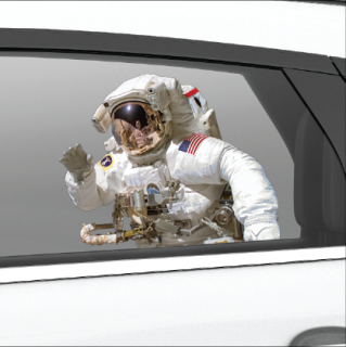 Samolepka NASA - Ride with Astronaut