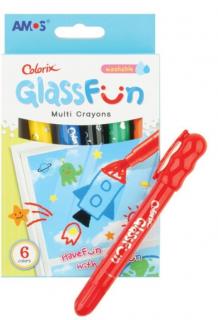 Barvy na sklo Glass Fun 6, smývatelné