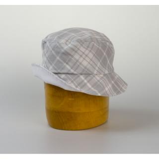 Dětský bavlněný klobouk káro, vel.52 (30135180)