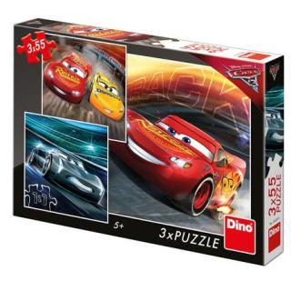 Dino puzzle Cars 3: Trénink 3x55d