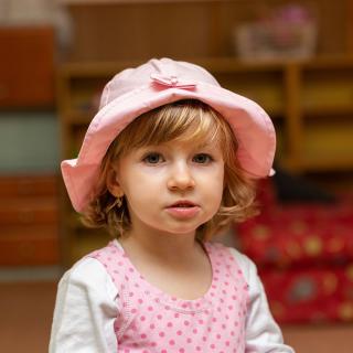 Dívčí bavlněný klobouk, vel.50 (30140233)